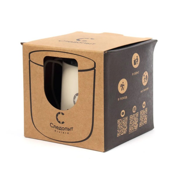 Термокружка Следопыт Riviera бежевый, 350 мл
