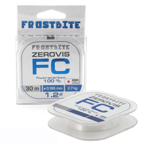 Леска флюорокарбоновая Frostbite ZeroVis FC (прозрачная, 30 м) d-0,185 мм