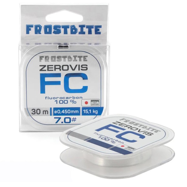 Леска флюорокарбоновая Frostbite ZeroVis FC (прозрачная, 30 м) d-0,450 мм