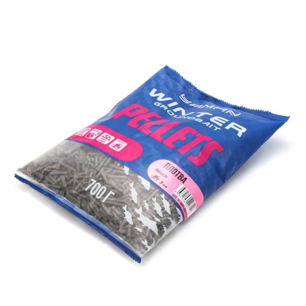 Прикормка Yaman Winter Pellets Roach зимняя 700 г (плотва)