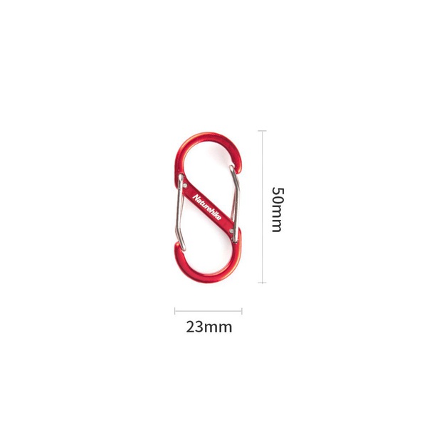 Карабин Naturehike NH20GS004 (S-Type) 5 см/2 шт