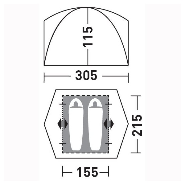 Палатка Greenell Гори 2