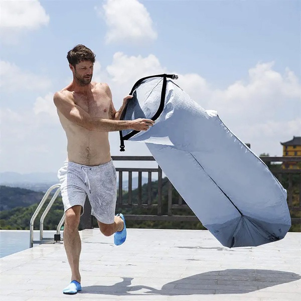 Диван Naturehike NH20FCD06 (надувной, с подушкой) серый