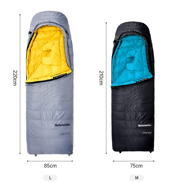 Спальник Naturehike Cicada Wing CW700 CNK2450WS048 (утиный пух) р. М