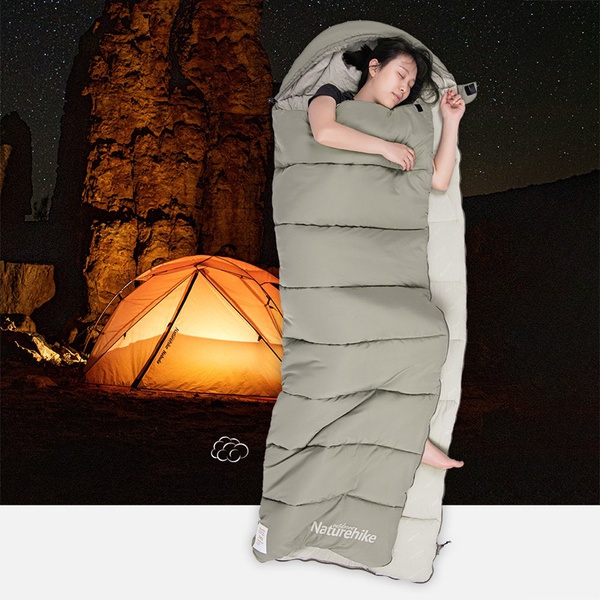 Спальник Naturehike CNK2350WS023 M400 (ультралёгкий) зеленый, R