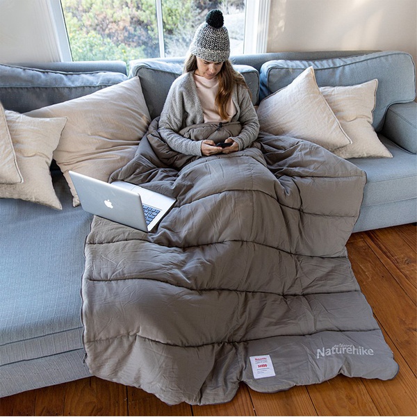 Спальник Naturehike CNK2350WS023 M400 (ультралёгкий) серый, L