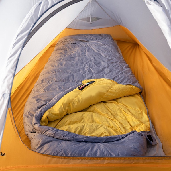 Спальник Naturehike CW400 NH18C400-D (утиный пух) серый, р. M