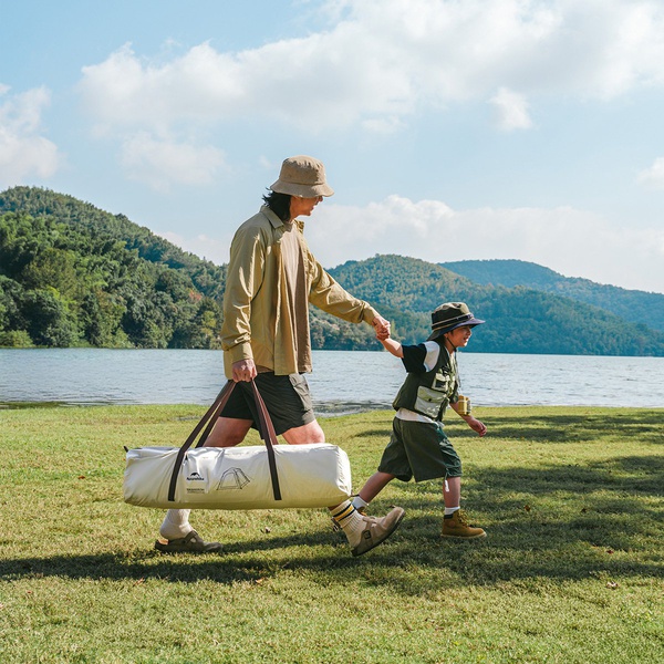 Палатка Naturehike Ango Automatic CNK2550WS010 (3-х местная, малая, c навесом) светло-серый с серым