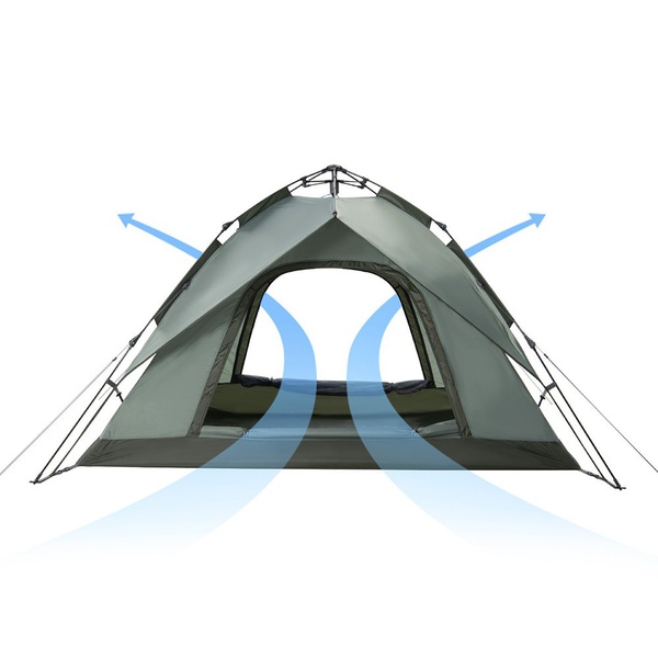 Палатка Naturehike Automatic NH21ZP008 (3-4 местная) серо-зеленый