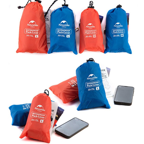 Чехол для рюкзака Naturehike NH15Y001-Z (водонепроницаемый) синий, 50-75 л