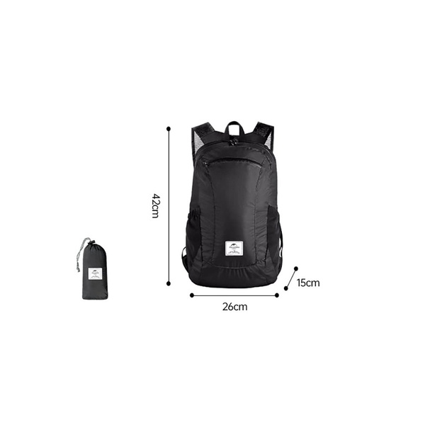 Рюкзак Naturehike NH17A012-B Ultra-Light (18 л) чёрный