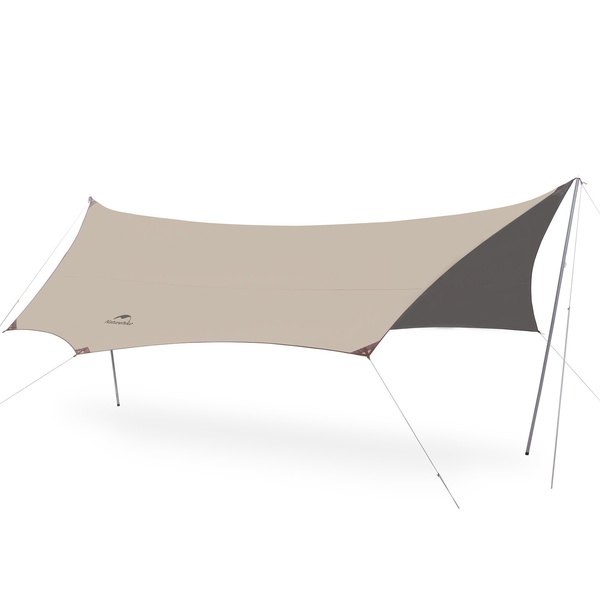 Тент Naturehike Cloud Skies Tarp C2350WS010 150D песочный, 680 × 575 см