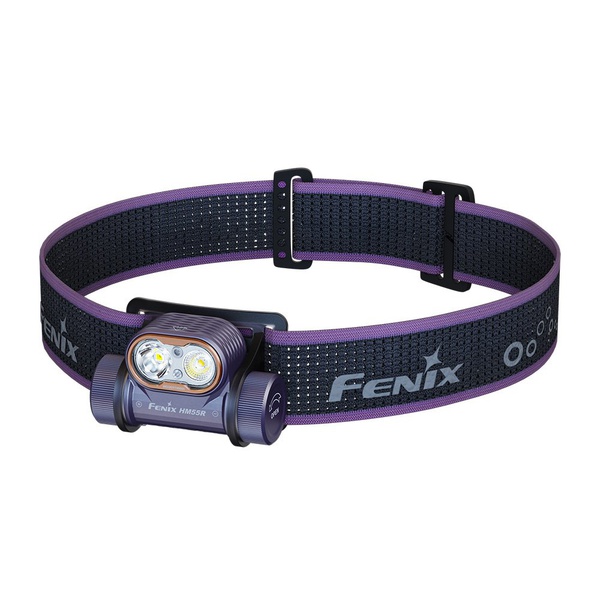 Фонарь налобный Fenix HM55R (1200 лм) пурпурный