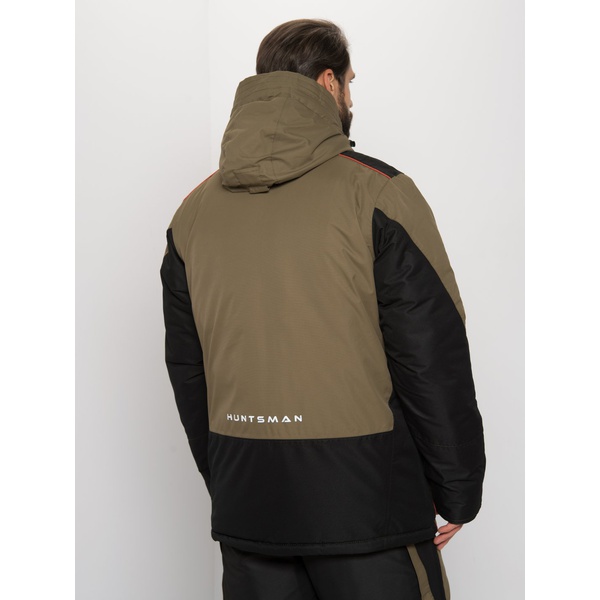 Костюм зимний Huntsman Siberia хаки/чёрный, тк. Breathable