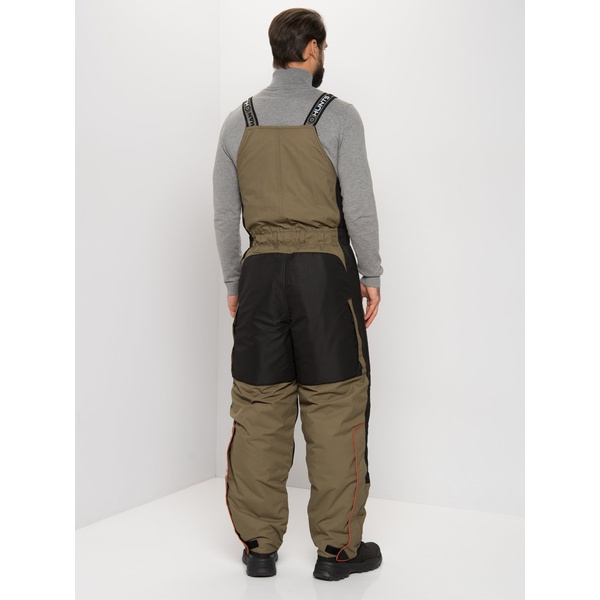 Костюм зимний Huntsman Siberia хаки/чёрный, тк. Breathable