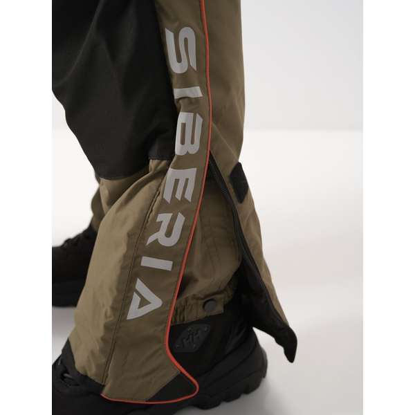 Костюм зимний Huntsman Siberia хаки/чёрный, тк. Breathable