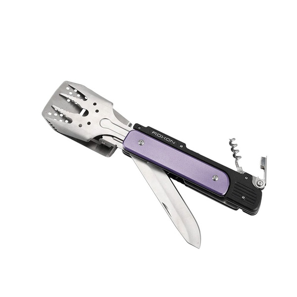 Набор для барбекю Roxon Multi BBQ Tool S601 (6 в 1) фиолетовый
