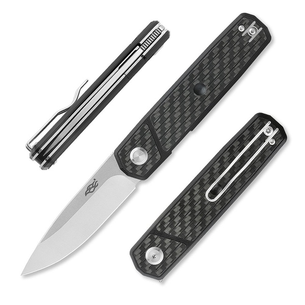 Нож складной Firebird FH927 чёрный, рукоять - карбон