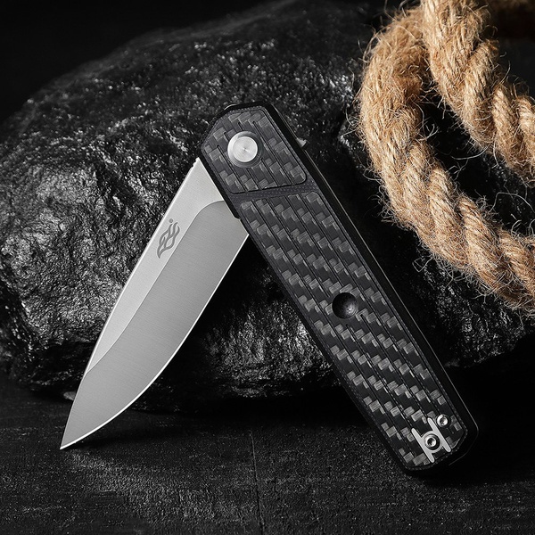 Нож складной Firebird FH927 чёрный, рукоять - карбон