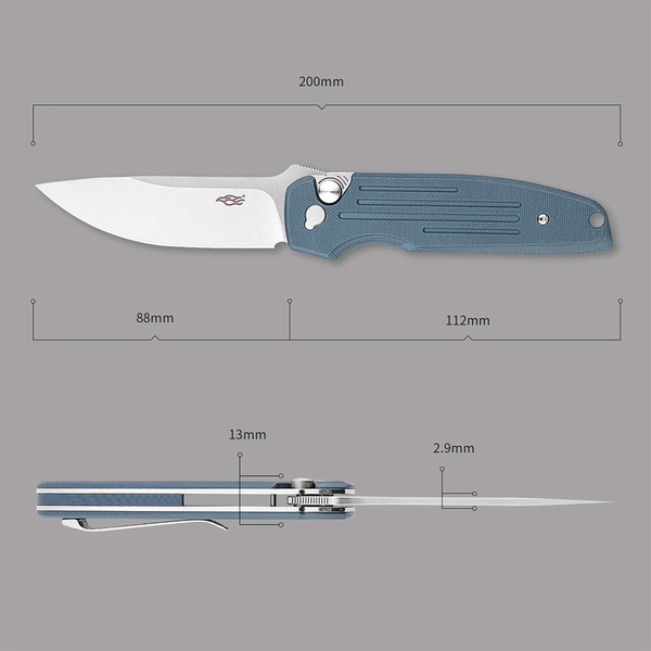 Нож складной Firebird FH926 чёрный, рукоять - G10