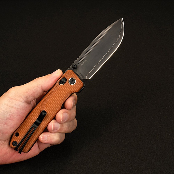 Нож складной SRM Rubik 7228B коричневый