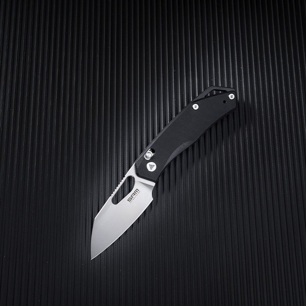 Нож складной SRM Cub 261M чёрный, покрытие — пескоструйная обработка