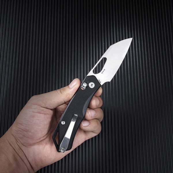 Нож складной SRM Cub 261M чёрный, покрытие — пескоструйная обработка