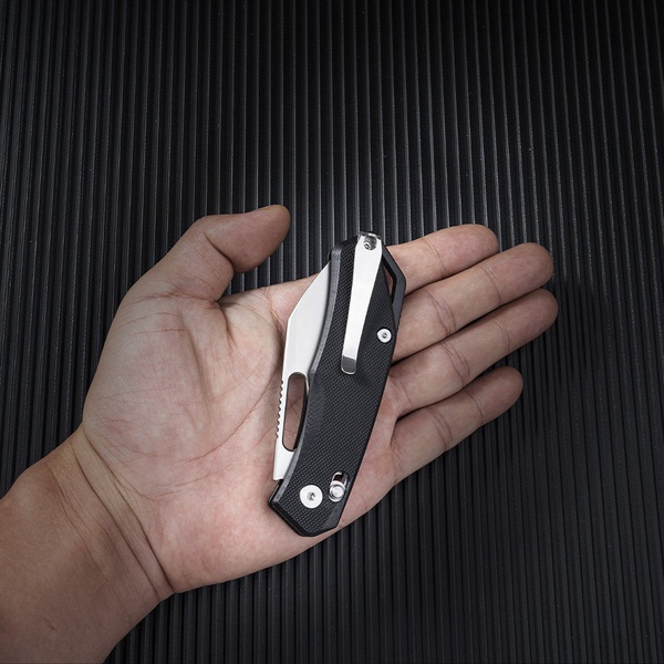 Нож складной SRM Cub 261M чёрный, покрытие — пескоструйная обработка