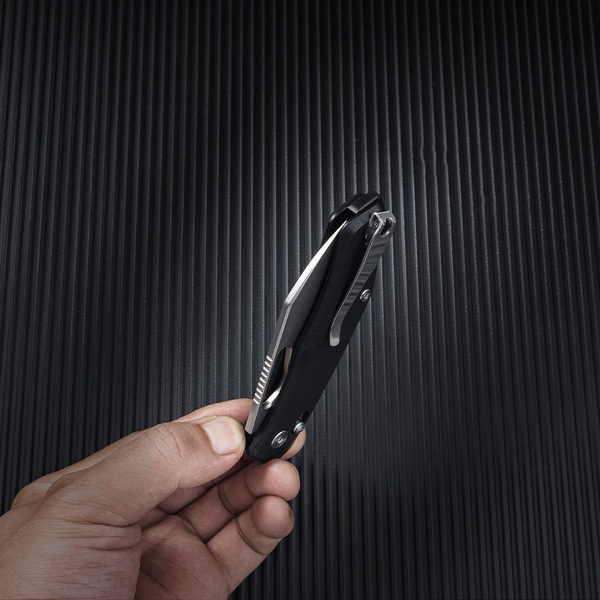 Нож складной SRM Cub 261M чёрный, покрытие — пескоструйная обработка