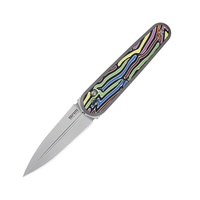 Нож складной SRM Twin 251MB радужный, покрытие — пескоструйная обработка