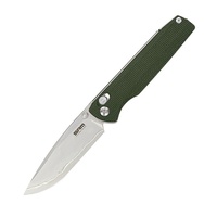 Нож складной SRM Terrier 258L зеленый, покрытие — пескоструйная обработка