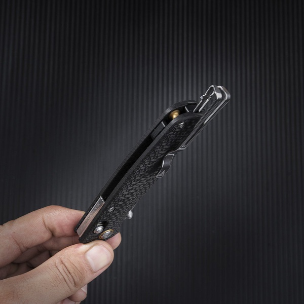 Нож складной SRM Medal 255L чёрный, покрытие — пескоструйная обработка