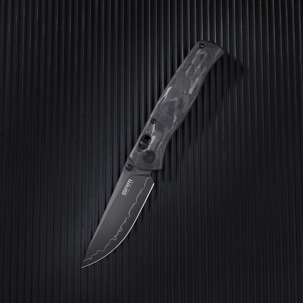 Нож складной SRM Medal 255L чёрный, покрытие — черный PVD