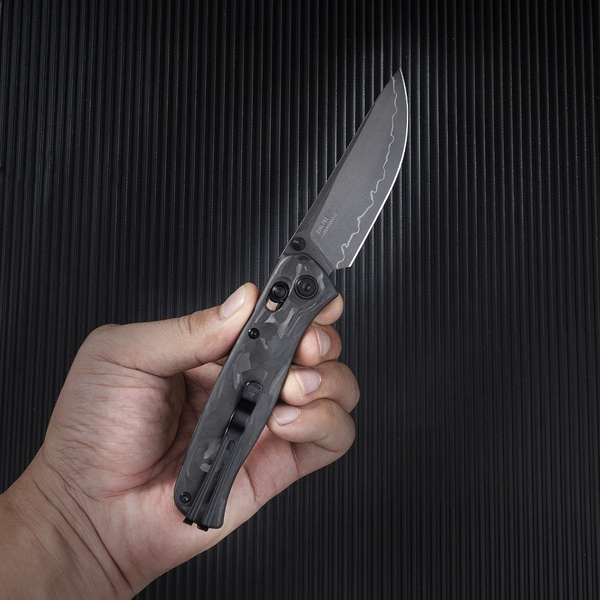 Нож складной SRM Medal 255L чёрный, покрытие — черный PVD