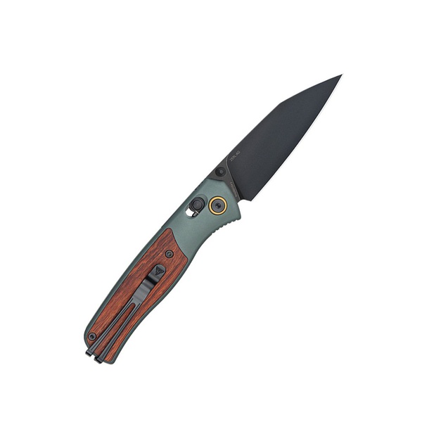 Нож складной SRM Medal 259L алюминий с розовым деревом, покрытие — черный PVD