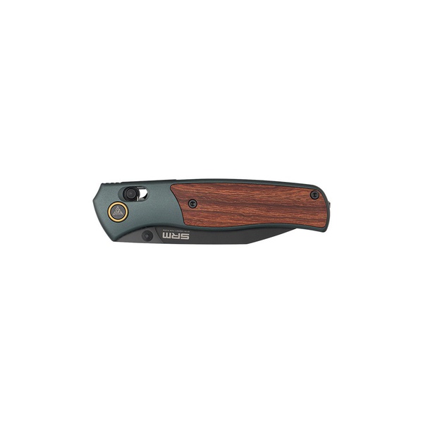 Нож складной SRM Medal 259L алюминий с розовым деревом, покрытие — черный PVD