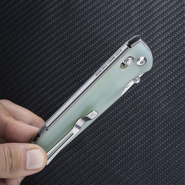 Нож складной SRM Terrier 258L нефритовый, покрытие — stonewash