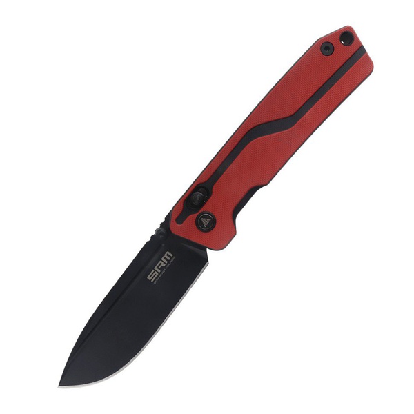Нож складной SRM Rubik 7228L красный, покрытие — blackwash