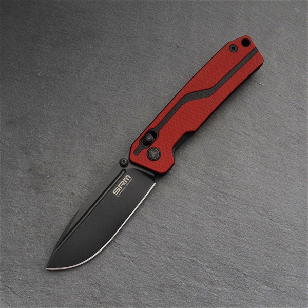 Нож складной SRM Rubik 7228L красный, покрытие — blackwash