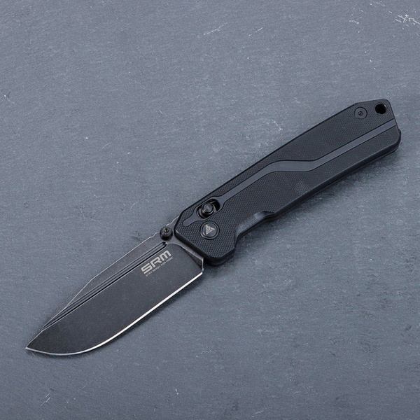 Нож складной SRM Rubik 7228L чёрный, покрытие — blackwash