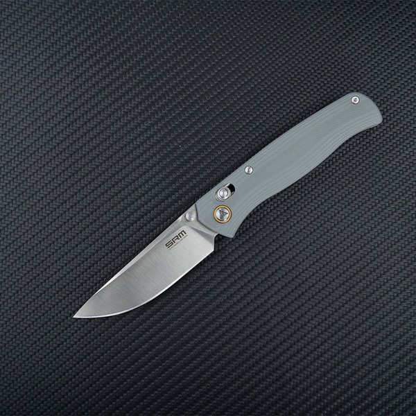 Нож складной SRM Medal 255L серый, покрытие — сатинированное