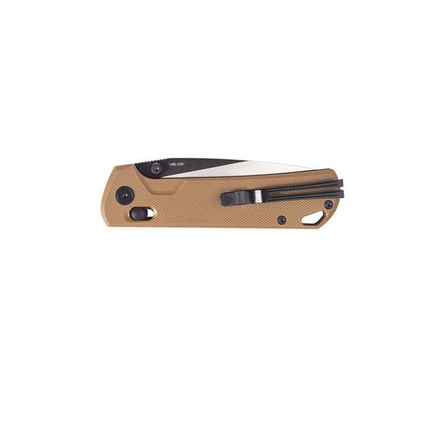 Нож складной SRM 168L песочный, покрытие — частичное черное PVD