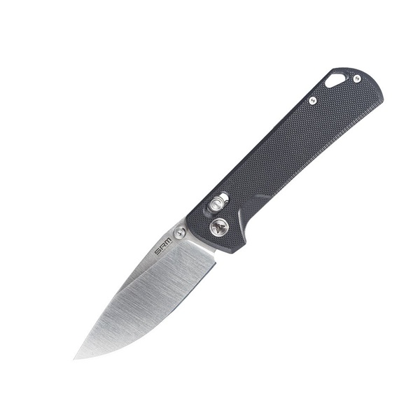 Нож складной SRM 168L чёрный, покрытие — сатинирование