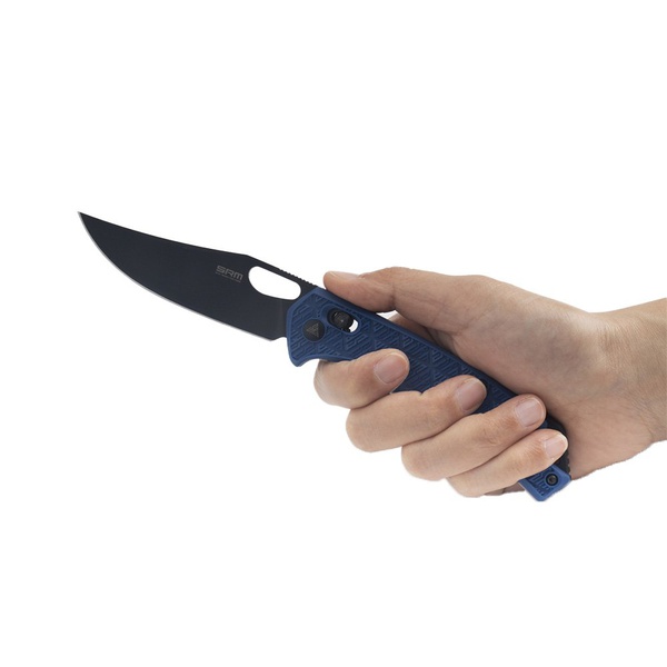 Нож складной SRM Retreiver 9201 синий, покрытие — черное PVD