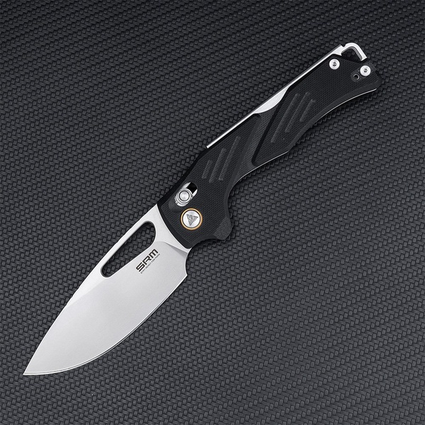 Нож складной SRM Mirage 239X чёрный, покрытие — пескоструйная обработка