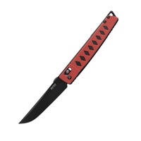 Нож складной SRM 9215 чёрно-красный, покрытие — brush finish