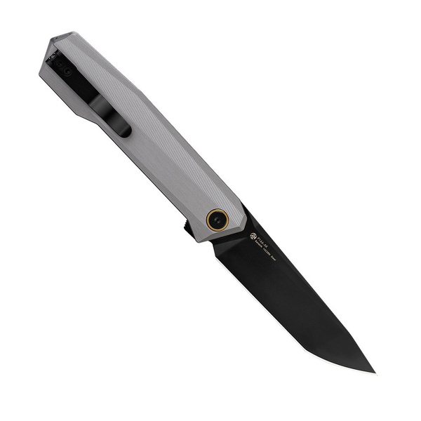 Нож складной Ruike P166 серый, покрытие — черный
