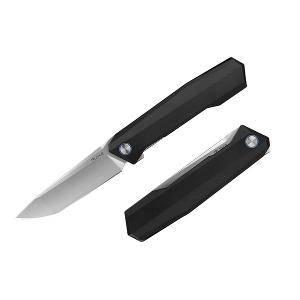 Нож складной Ruike P166 чёрный, покрытие — stonewash