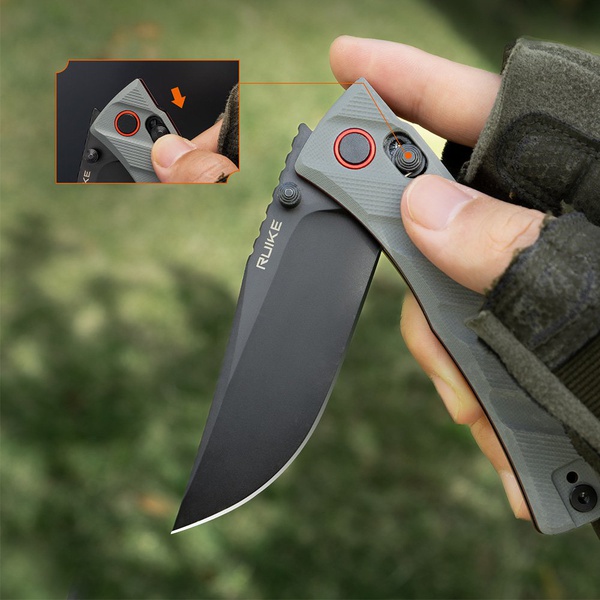 Нож складной Ruike P856 серый