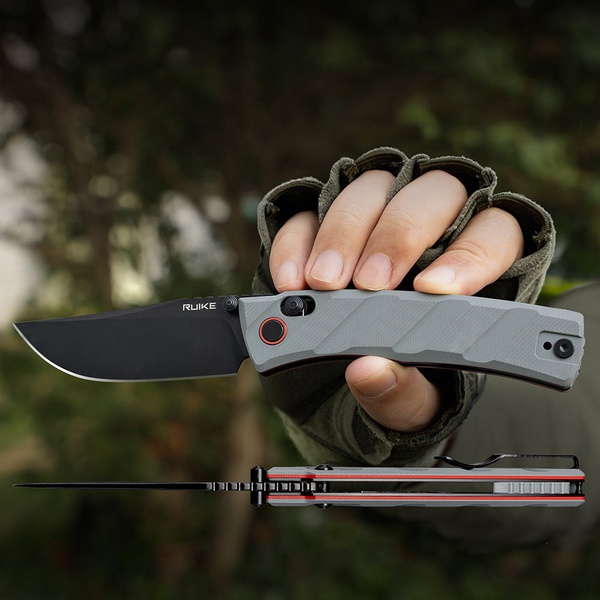 Нож складной Ruike P856 серый
